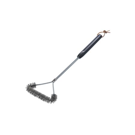 Grill brush, Three sided, 53 cm, stainless steel bristles - image 3