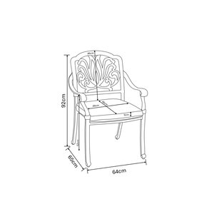 Amalfi Round Bistro Table and 2 Dining Chairs - image 3