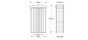 Apex Tall Garden Storage - Pressure Treated (Home Delivery) - image 5