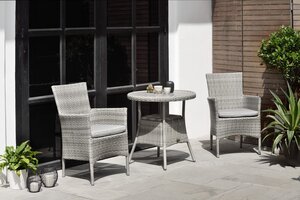 Aruba Bistro Table and 2 Stacking Chair Set