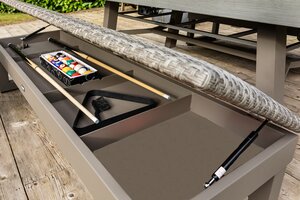 Cruible Multi-Use Garden Activity Table with Cover and 2 Benches - image 4