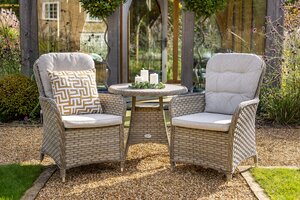 Eton Round Bistro Table and 2 Dining Chairs