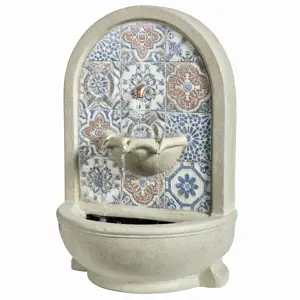 Fountain Mosaic Finish In Beige Tones Transformer Outdoor L.22Cm X W.36Cm X H.54Cm