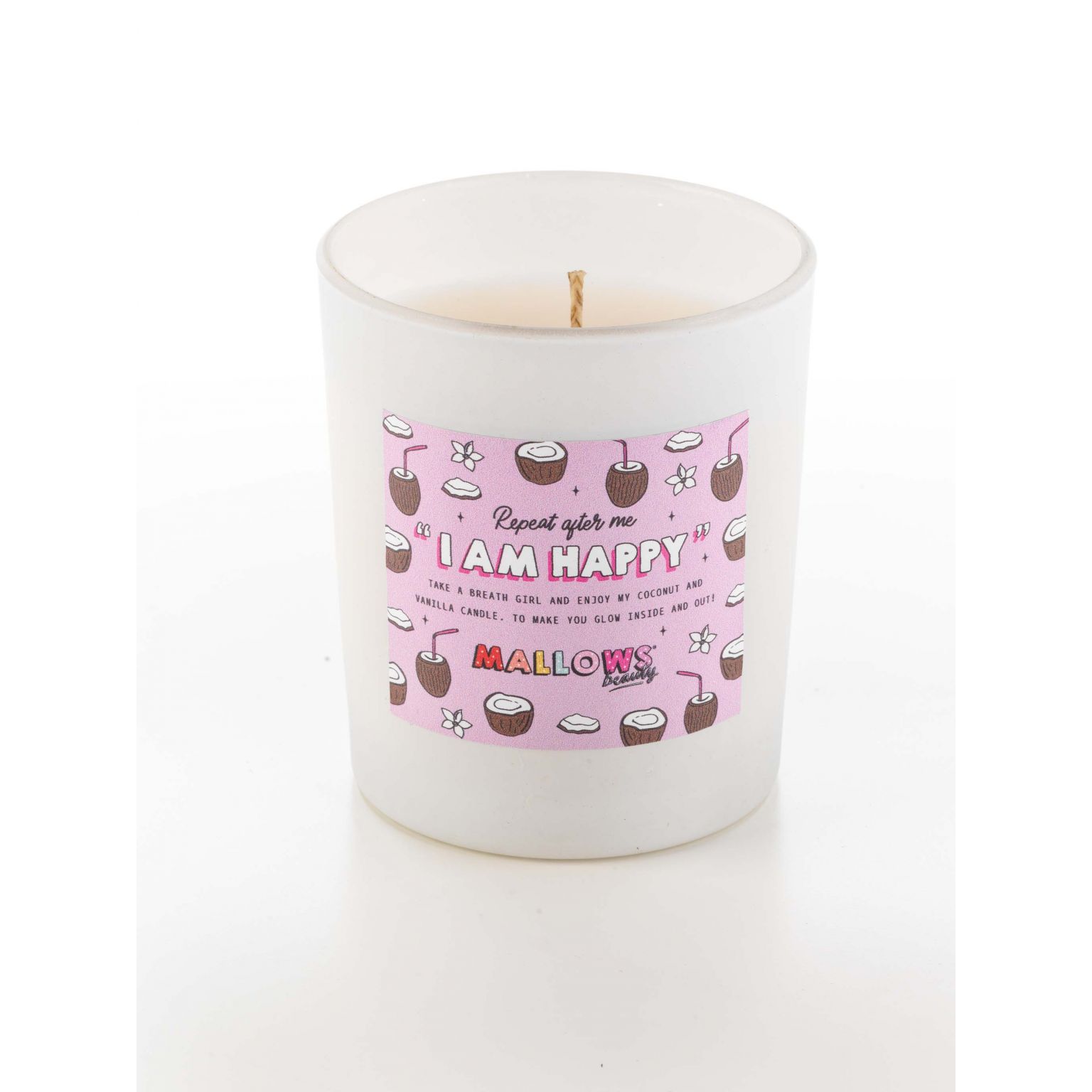 Mallows Beauty Coconut And Vanilla Candle Pugh S Garden Centres
