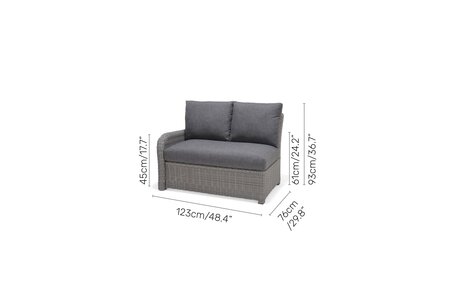 Martinique Corner Right 2-Seater Sofa and Lift Table - image 7