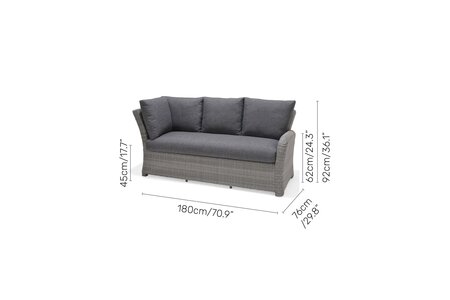 Martinique Corner Right 2-Seater Sofa and Lift Table - image 8