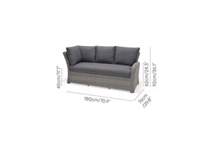 Martinique Corner Right 2-Seater Sofa and Lift Table - image 8