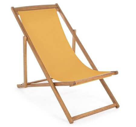 Noemi Relax Deck Chair Mustard