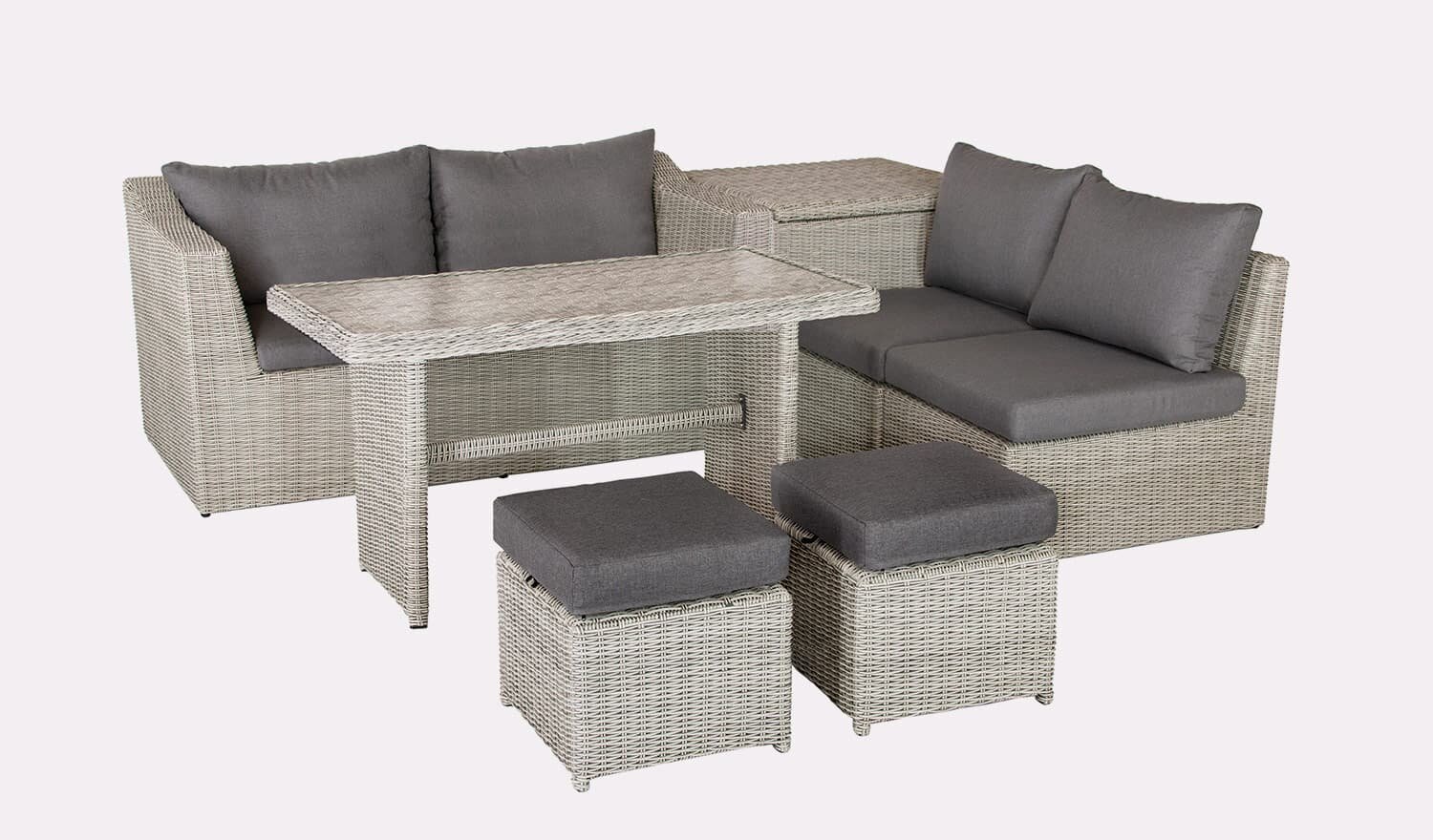 Kettler palma mini hotsell corner set whitewash