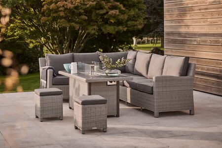 Palma Corner Dining Set with Fire Pit Table - image 2