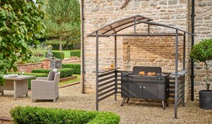 Panalsol BBQ Pergola, Aluminium, Grey - image 1