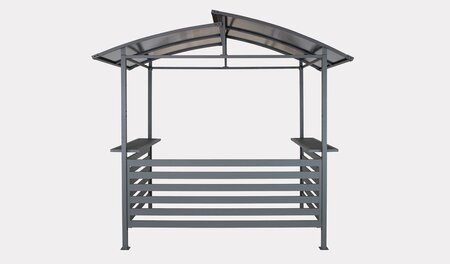 Panalsol BBQ Pergola, Aluminium, Grey - image 2