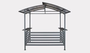 Panalsol BBQ Pergola, Aluminium, Grey - image 2