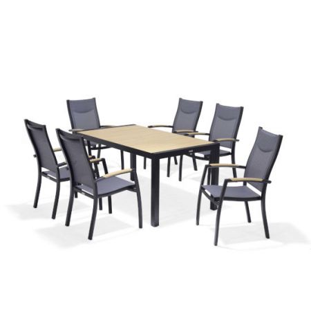 Panama Table 156cm and 6 Chair Dining Set - image 2