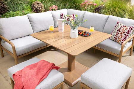 Sahara Square Casual Dining Set with Adjustable Table - image 3