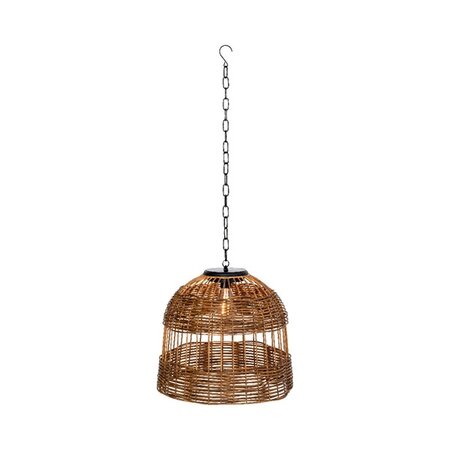 Solar hanging light Wicker Dome Brown - image 2