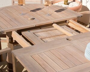 Sussex Double Extend Dining Set with 8 Stacking Dining Armchairs - image 2