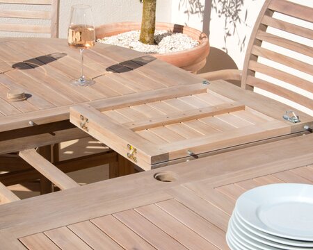 Sussex Double Extend Dining Set with 8 Stacking Dining Armchairs - image 5